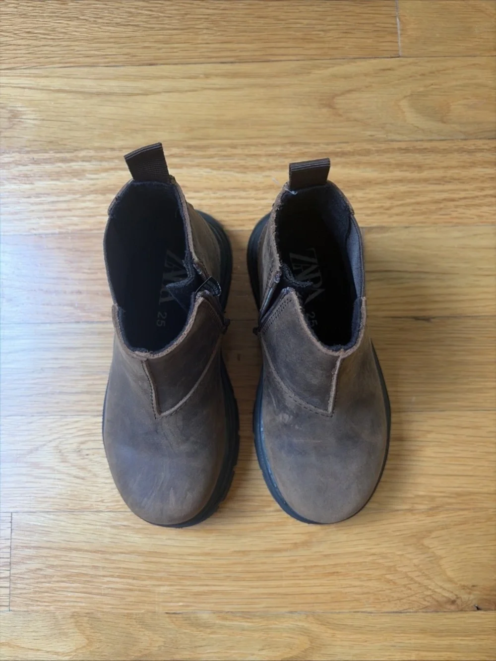 Zara Kids Size Toddler EUR 25/US 8 Brown Ankle Boots